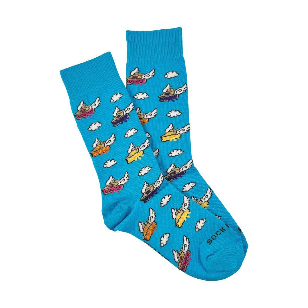 Flying Pies Socks from the Sock Panda (Adult Small), FlyingPiesSm