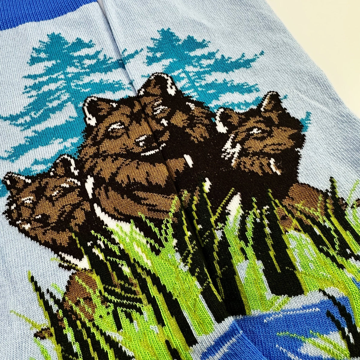 Forest Wolves Socks from the Sock Panda (Adult Large), ForestWolfLg