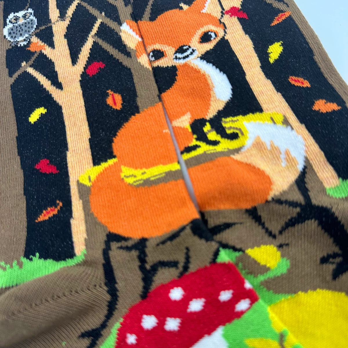Fox in the Woods Socks from the Sock Panda (Adult Medium), WoodFoxWoman