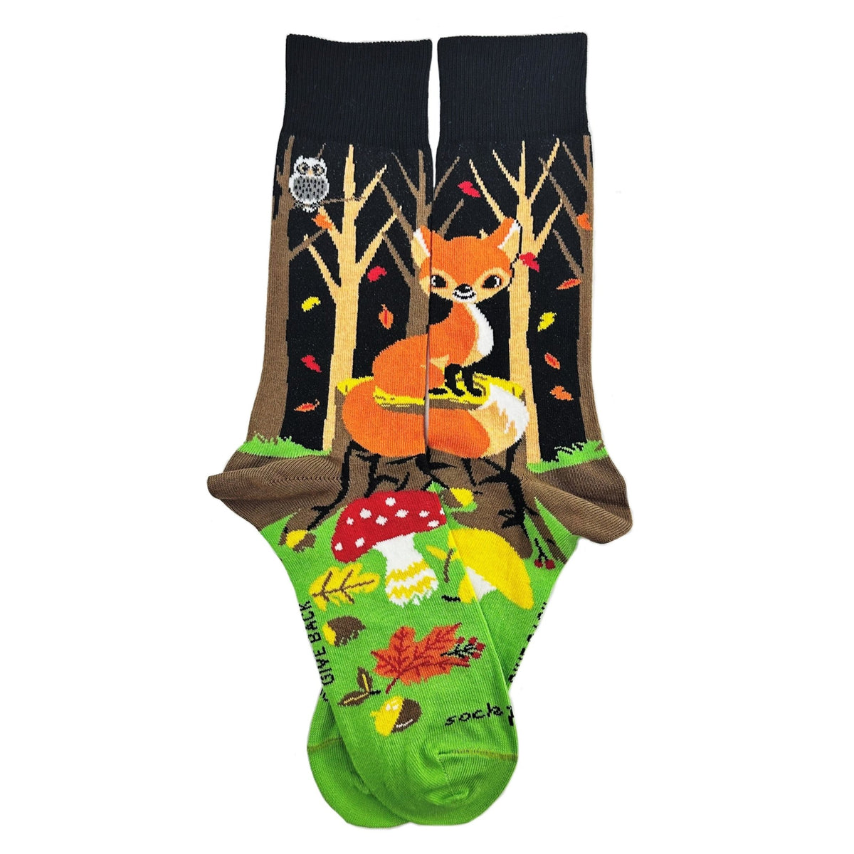 Fox in the Woods Socks from the Sock Panda (Adult Medium), WoodFoxWoman