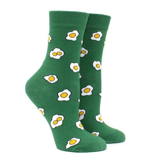 Fried Egg Pattern Socks from the Sock Panda (Adult Medium - Women's Shoe Sizes 5-10), FriedEggPattMd