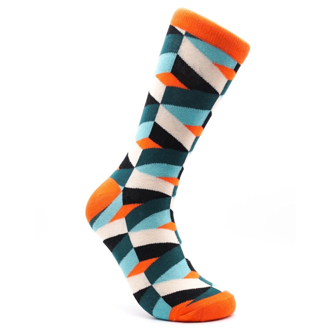 Funky Geometric Patterned Socks from the Sock Panda
