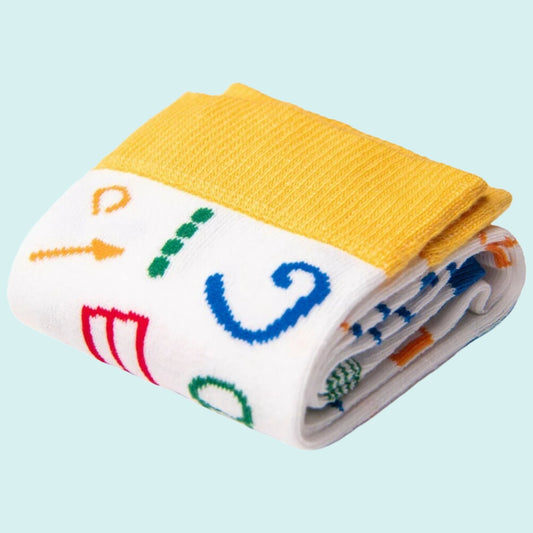 Geometry Patterned Socks from the Sock Panda (Adult Medium - Women's Shoe Sizes 5 - 10)