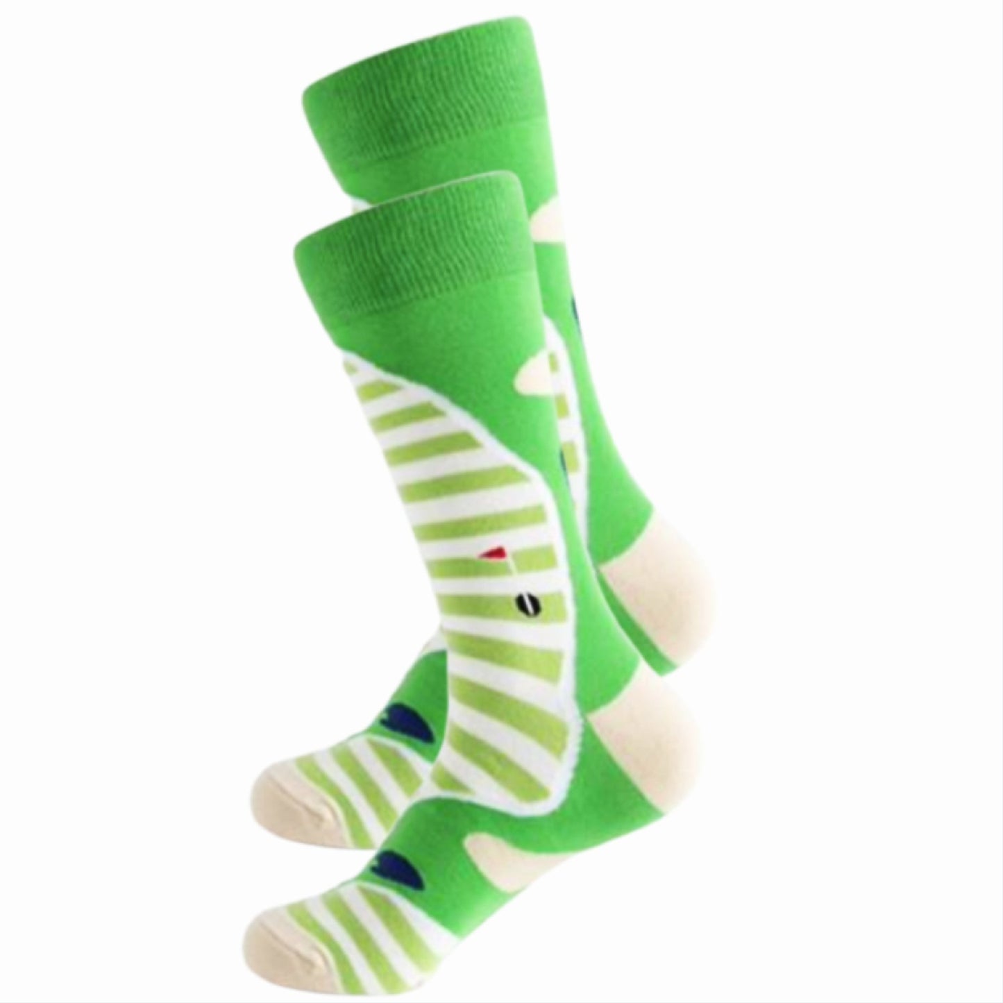 Golf Course Socks from the Sock Panda (Adult Large - Men's Shoe Sizes 8 - 12)