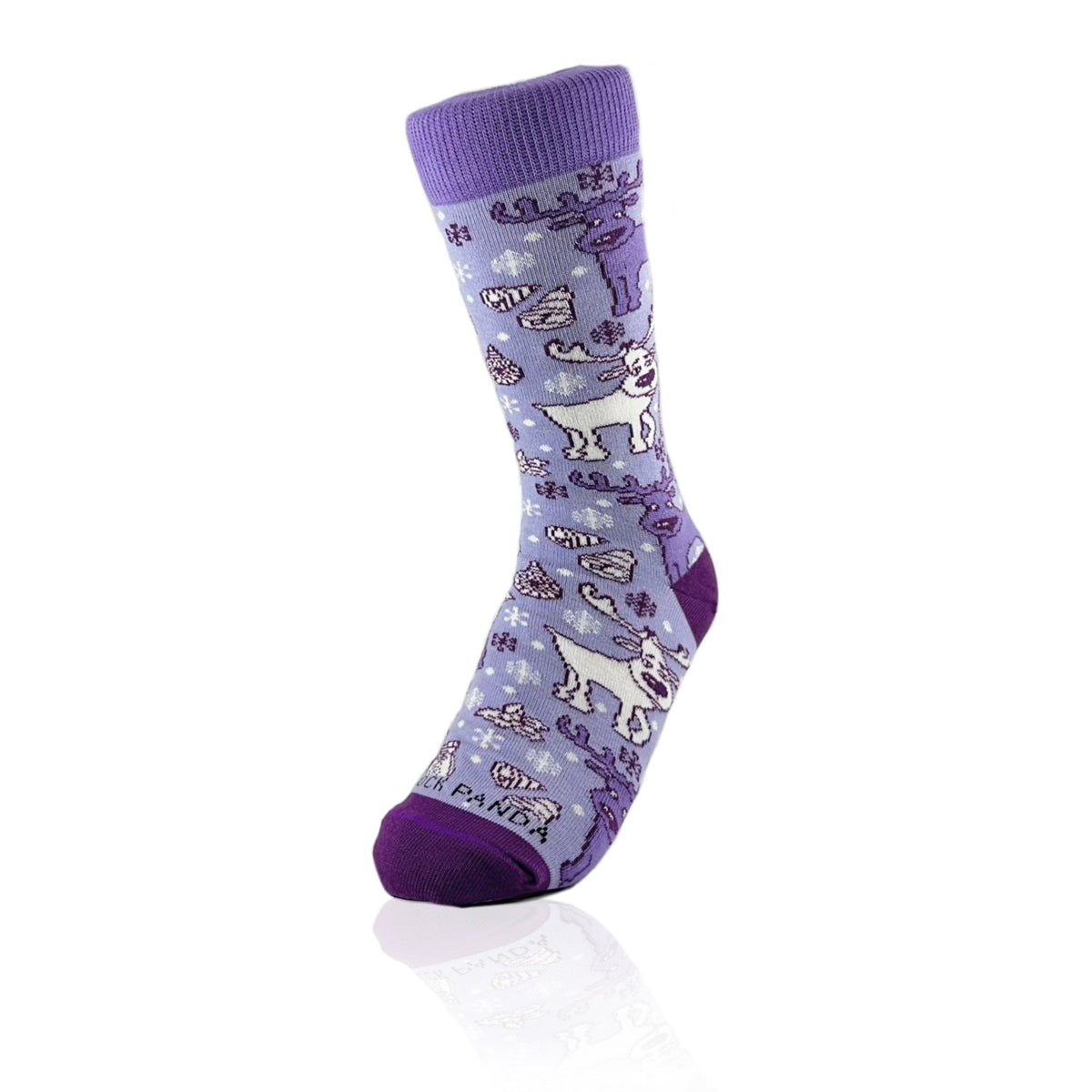 Goofy Reindeer Socks (Adult Small - Shoe Sizes 2-5), GoofReindeerSm