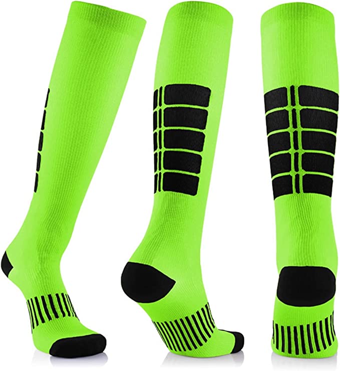Green Athletic Knee High (Compression Socks), GreenAthCompMd