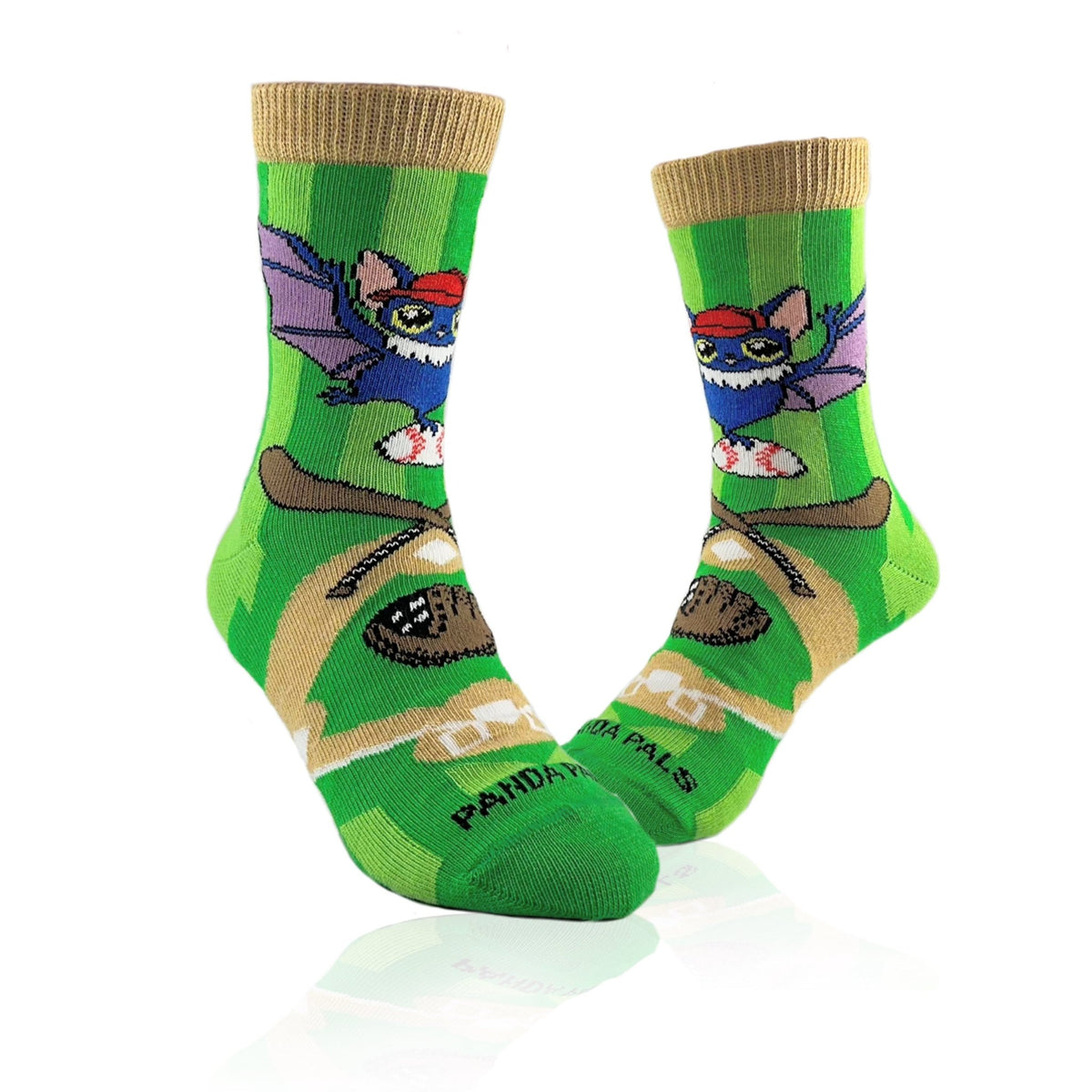 Halloween Baseball Bat Socks from the Sock Panda (Ages 3-7), BaseballBatPalMd