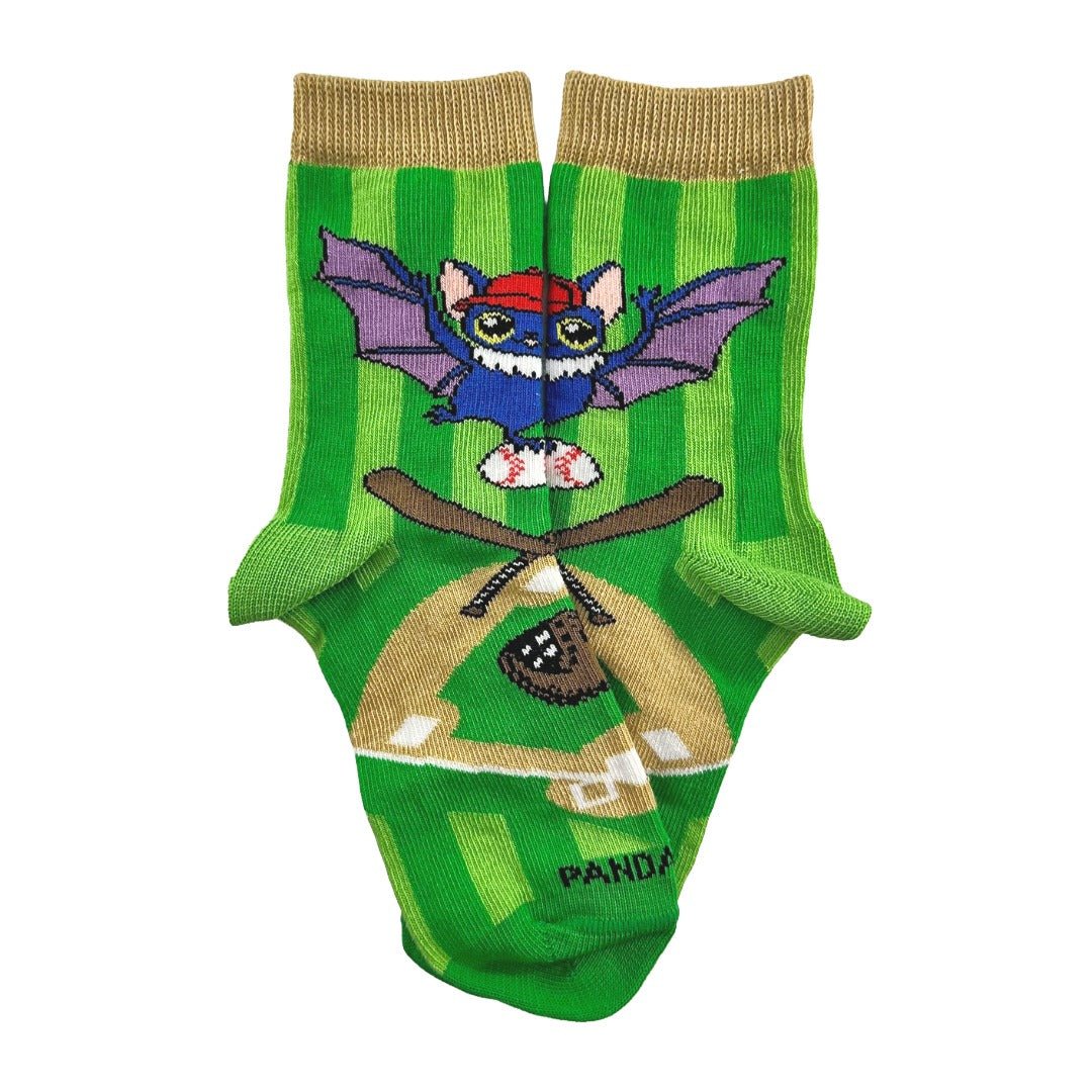Halloween Baseball Bat Socks from the Sock Panda (Ages 3-7), BaseballBatPalMd