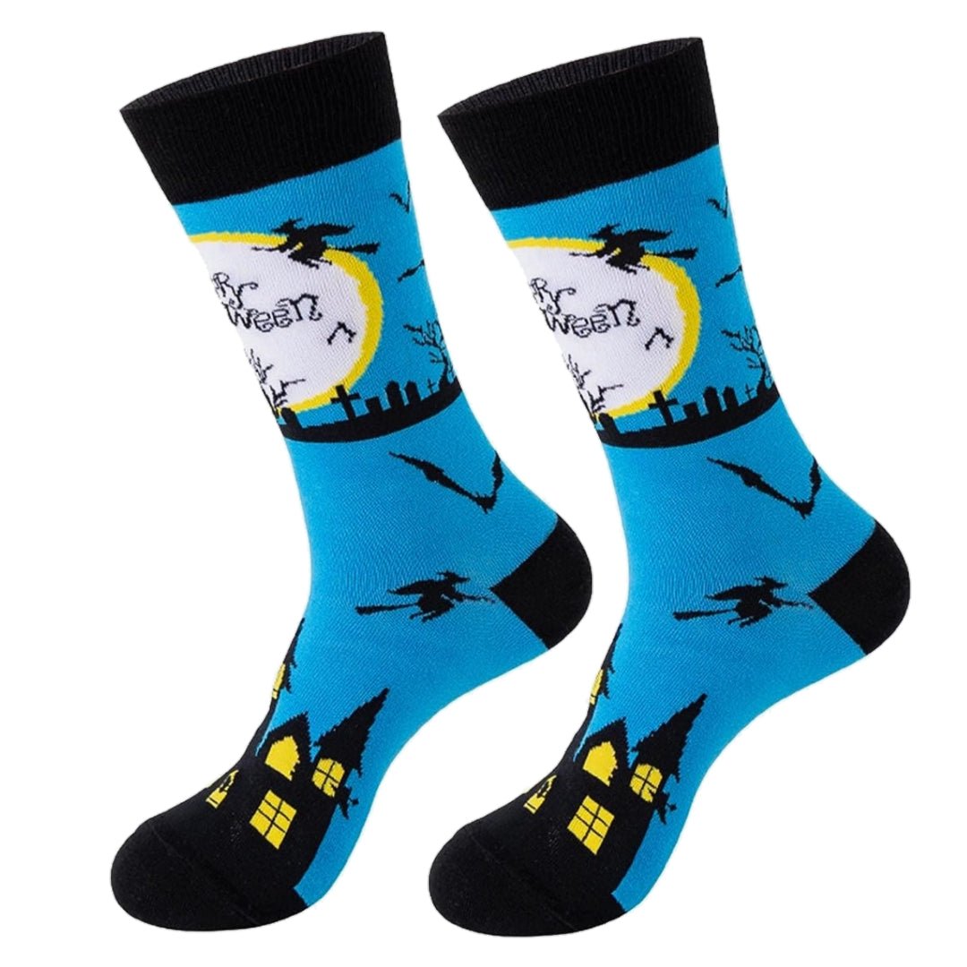 Happy Halloween Socks from the Sock Panda (Adult Medium - Women's Shoe Sizes 5-10), HappyHalloweenMd