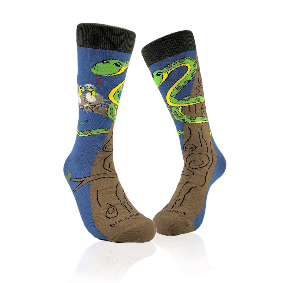 Happy Tree Snake with Babies Socks from the Sock Panda, TreeSnakeLg