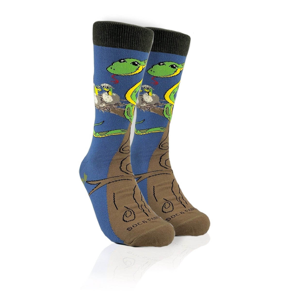 Happy Tree Snake with Babies Socks from the Sock Panda, TreeSnakeLg