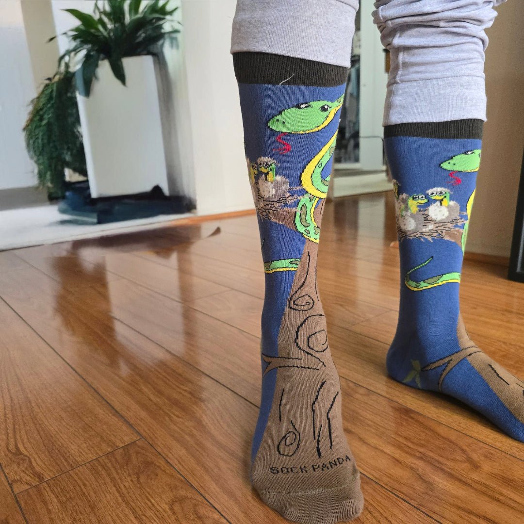 Happy Tree Snake with Babies Socks from the Sock Panda, TreeSnakeMd