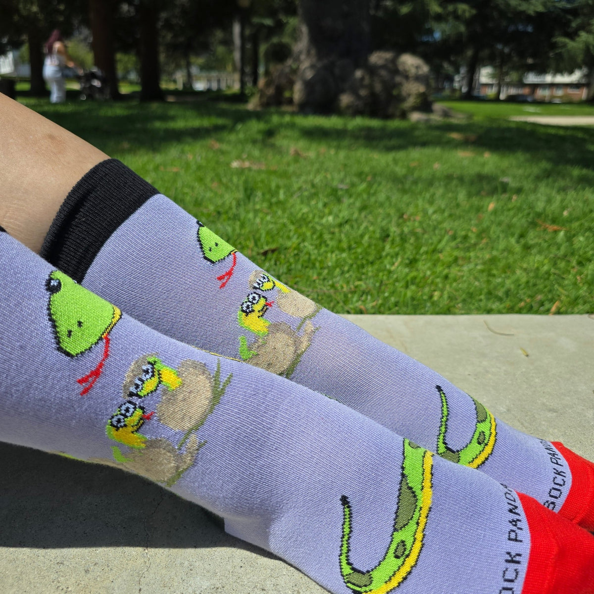Happy Tree Snake with Babies Socks from the Sock Panda (Adult Small), TreeSnakesm