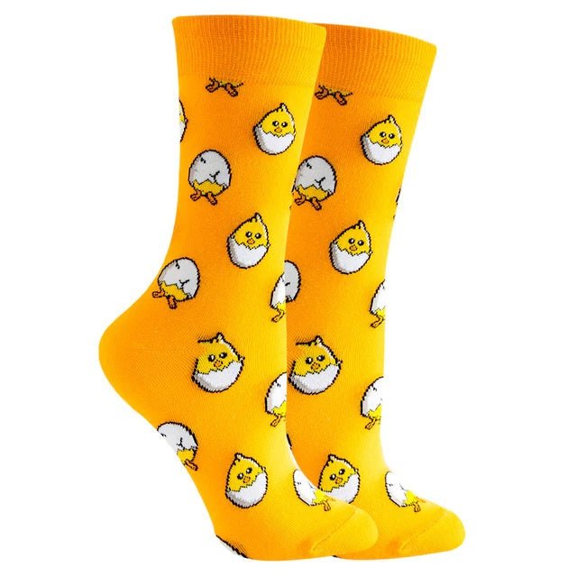 Hatched Egg Socks from the Sock Panda (Adult Medium - Women's Shoe Sizes 5-10), HatchEggMd
