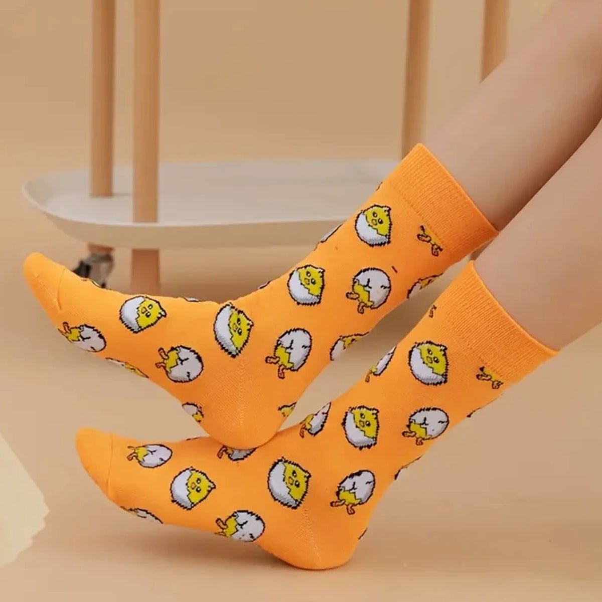 Hatched Egg Socks from the Sock Panda (Adult Medium - Women's Shoe Sizes 5-10), HatchEggMd