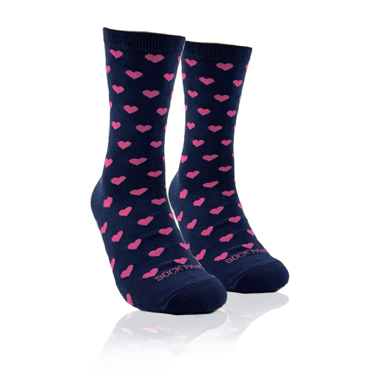 Heart Pattern Socks from the Sock Panda (Adult Medium - Women's Shoe Sizes 5-10), PinkPurpHeartsMd