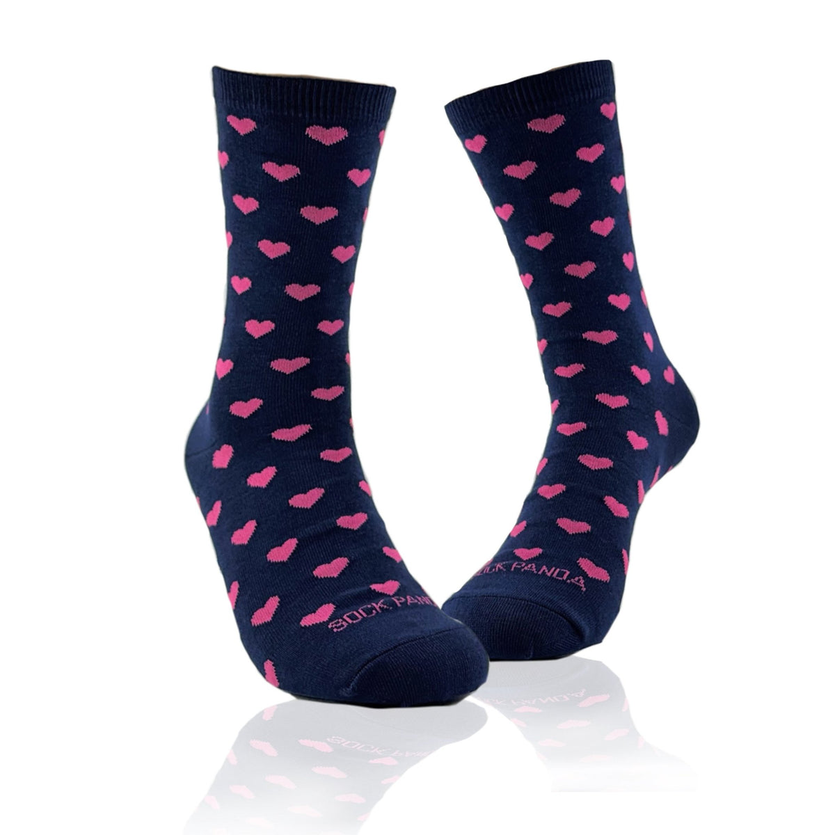 Heart Pattern Socks from the Sock Panda (Adult Medium - Women's Shoe Sizes 5-10), PinkPurpHeartsMd
