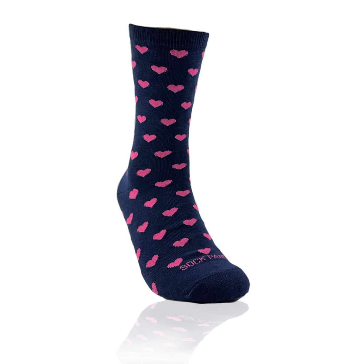 Heart Pattern Socks from the Sock Panda (Adult Medium - Women's Shoe Sizes 5-10), PinkPurpHeartsMd