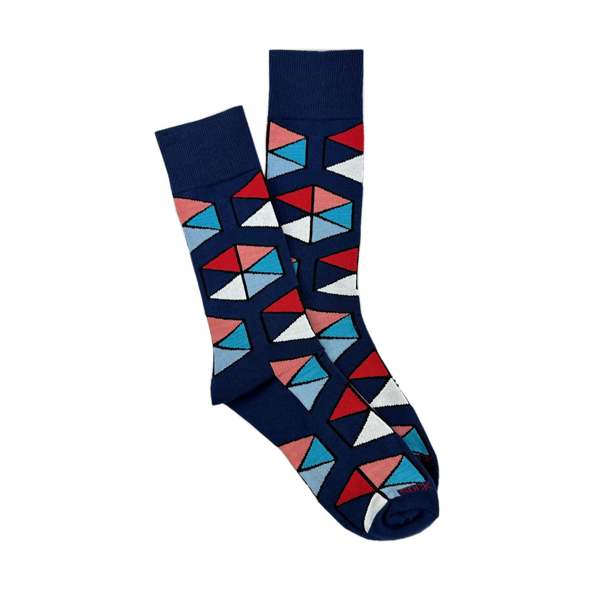 Hexagon Flag Banner Patterned Socks from the Sock Panda, HexFlagLg