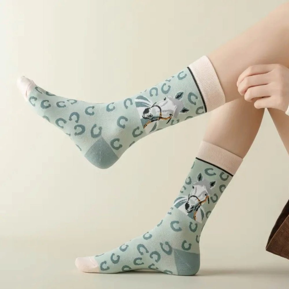 Horse Socks from the Sock Panda (Adult Medium - Women's Shoe Sizes 5-10), HorseMd