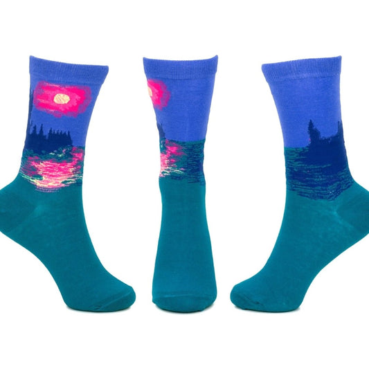 House of Parliament at Sunset Art Socks (Adult Large - Men's Shoe Sizes 8 - 12)