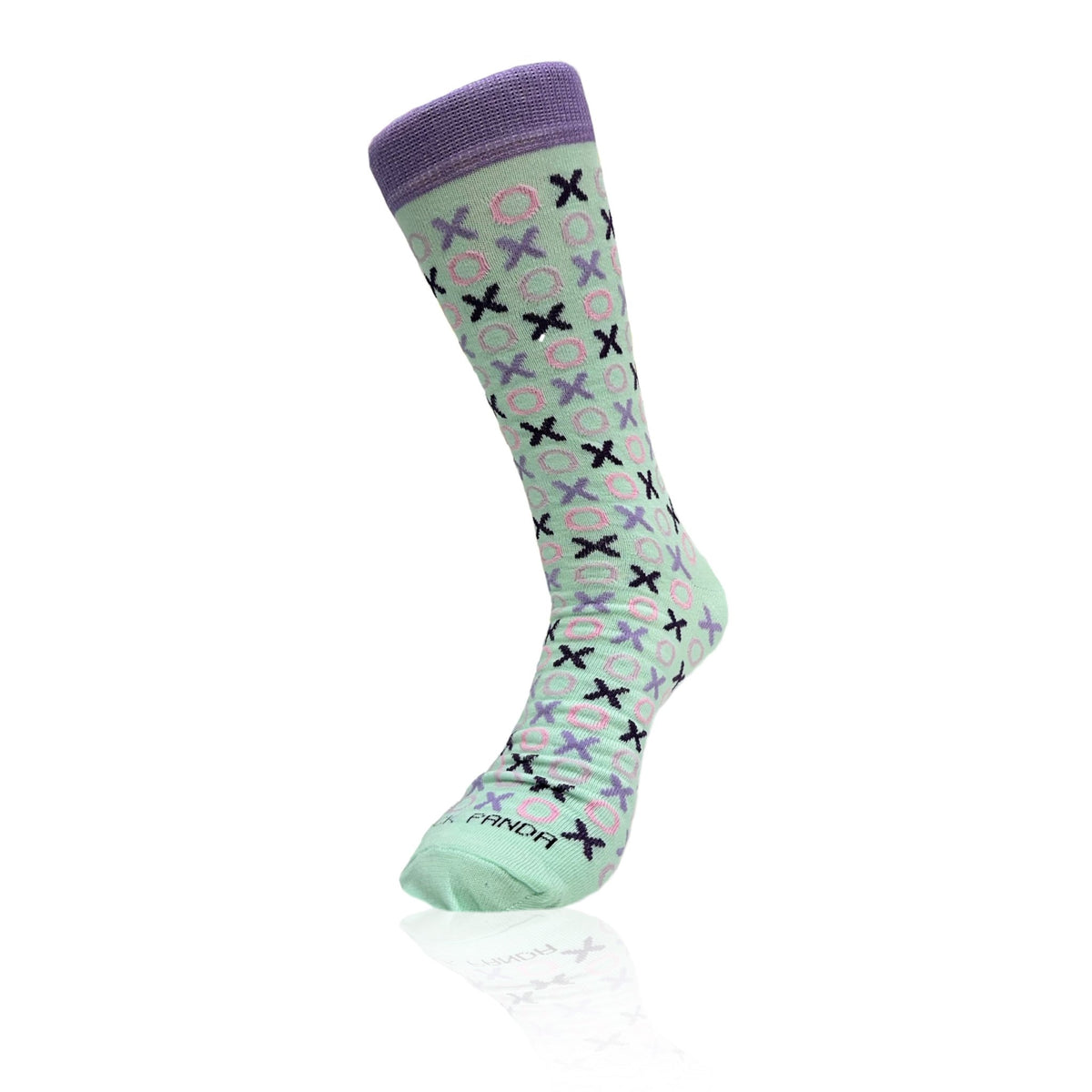 Hugs and Kisses (xoxo) Love Patterned Office Socks, XO Pattern Md