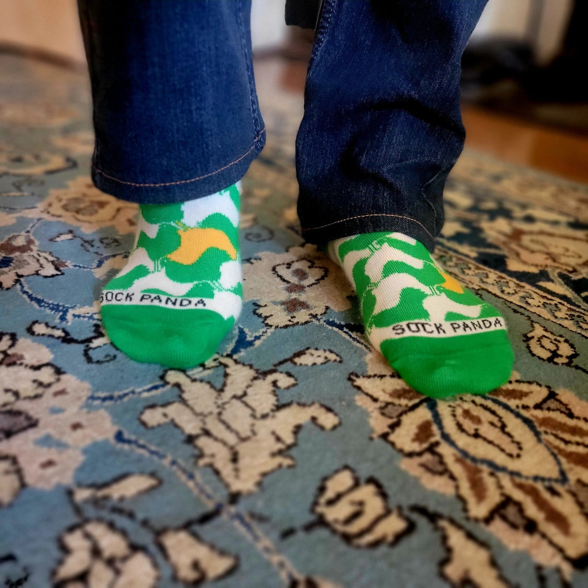 Interlocking Turkey Patterned Socks from the Sock Panda (Adult Small - Shoe Sizes 2-5), TurkeyTessSm