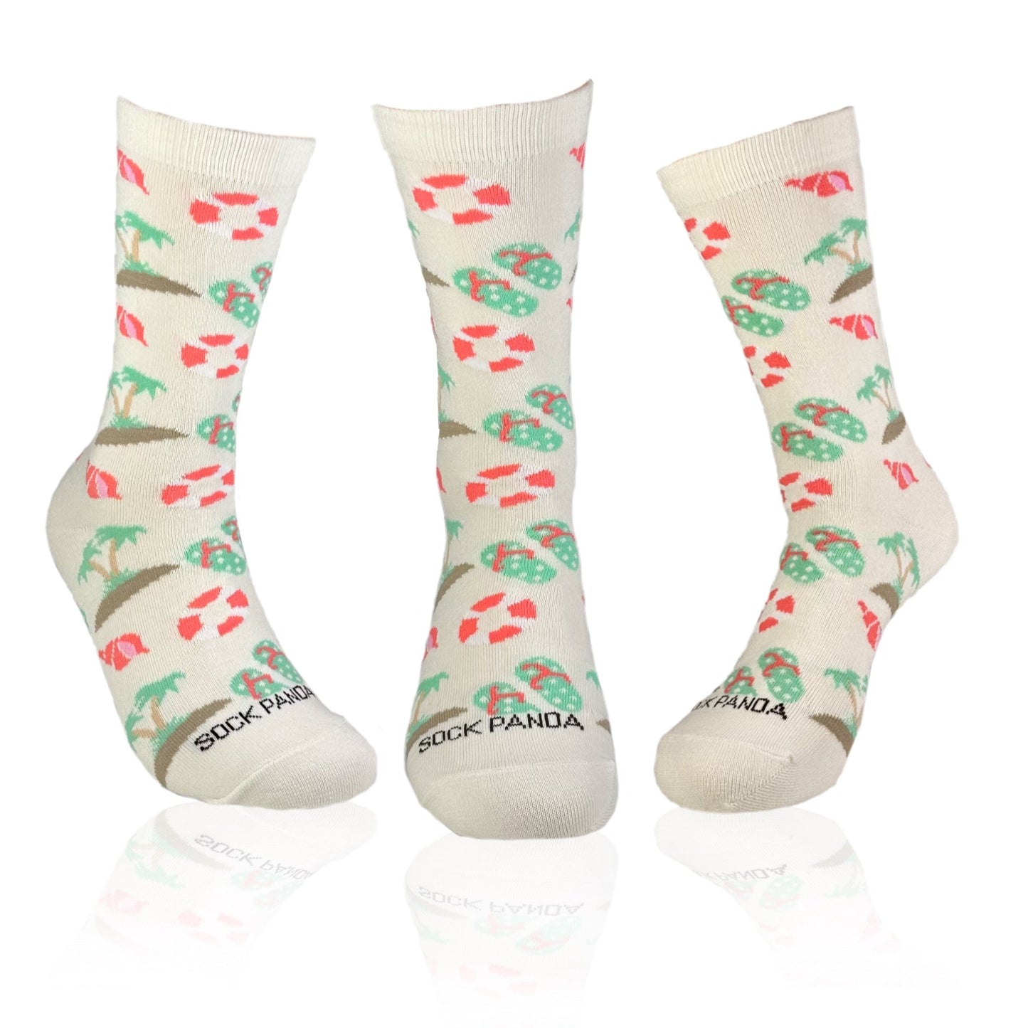 Life is a Beach Pattern Socks from the Sock Panda (Adult Medium)