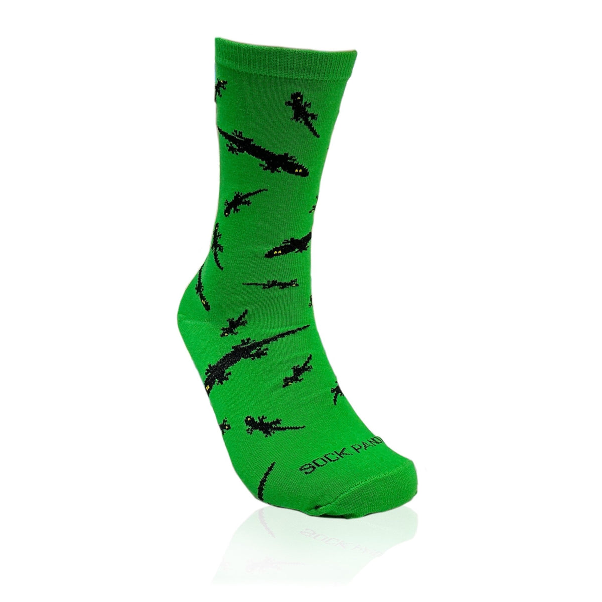 Lizard Pattern Socks from the Sock Panda (Adult Medium), GreenLizardMd