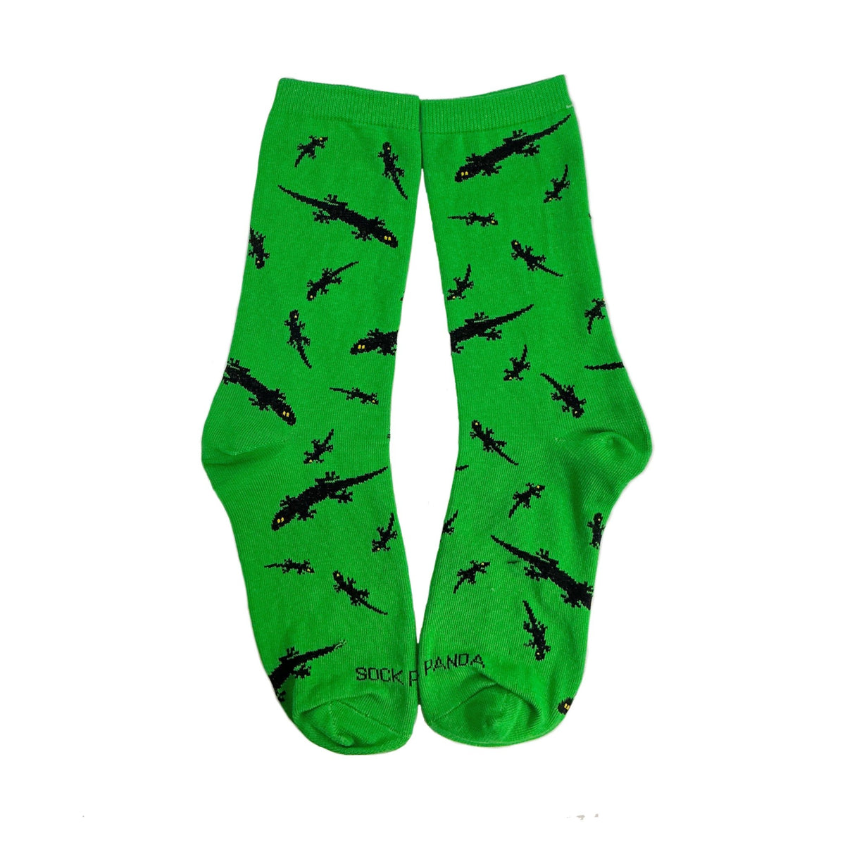 Lizard Pattern Socks from the Sock Panda (Adult Medium), GreenLizardMd