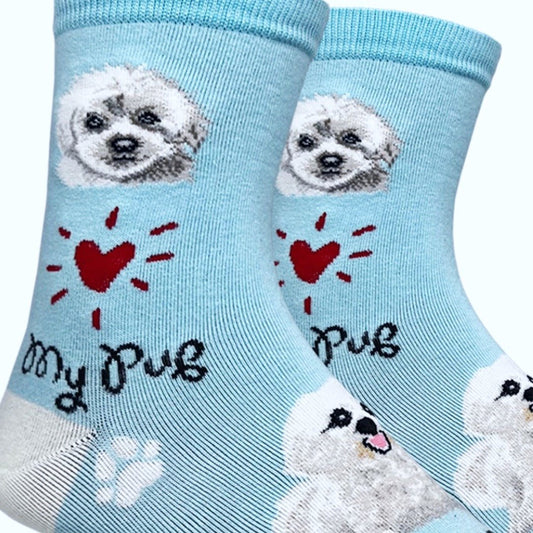 Maltipoo Dog Socks (Adult Medium - Women's Shoe Sizes 5 - 10)