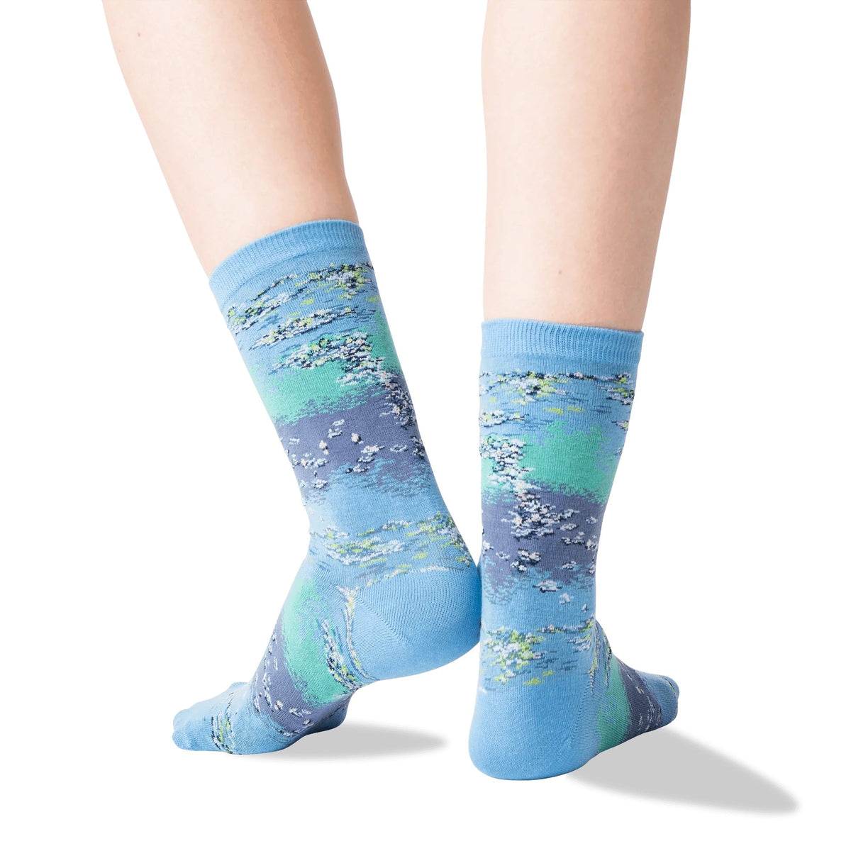 Monet's Water Lilies Socks from the Sock Panda (Adult Medium - Women's Shoe Sizes 5-10), MonetWaterMd