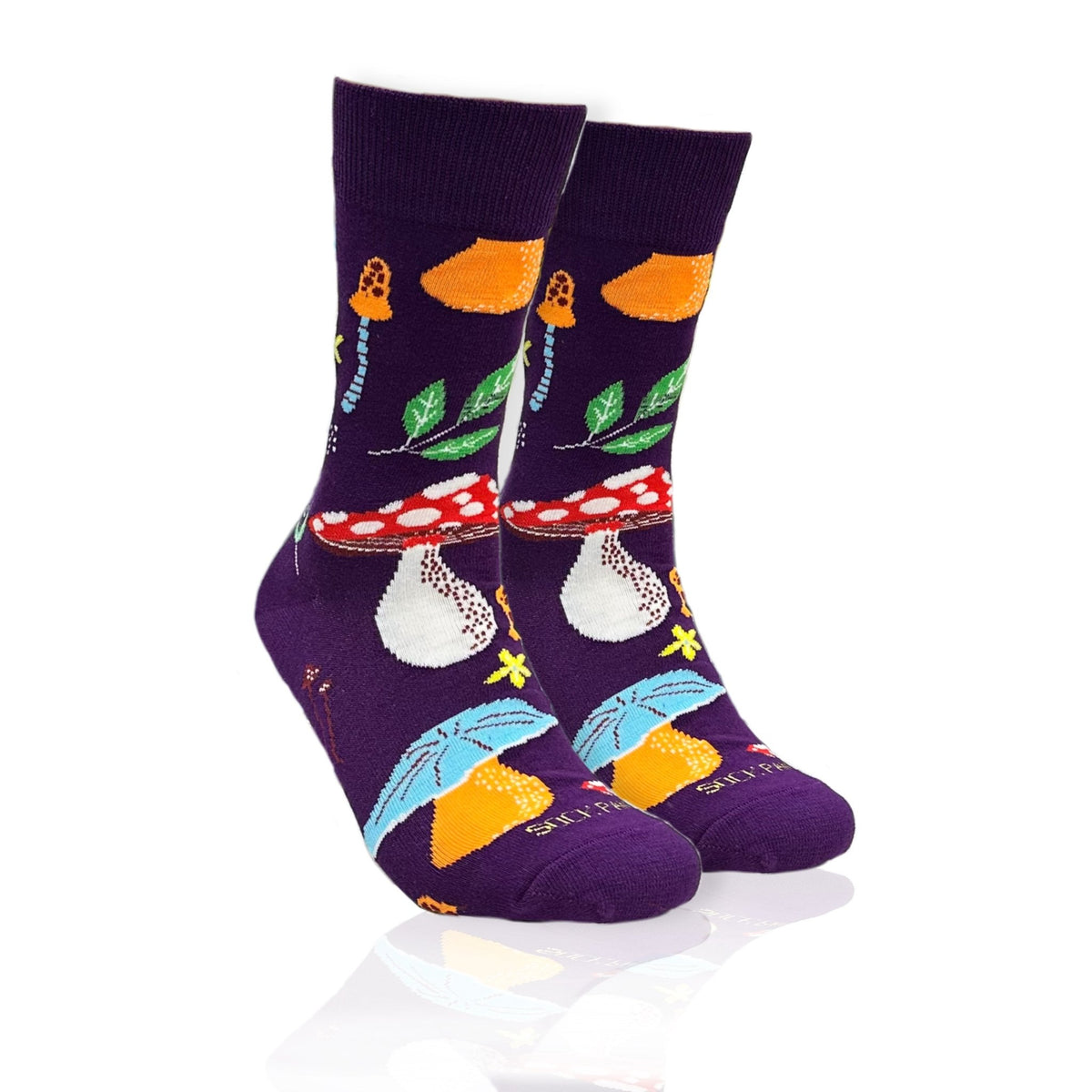 Mushroom Pattern Socks from the Sock Panda (Adult Medium - Women's Shoe Sizes 5-10), MushroomMd