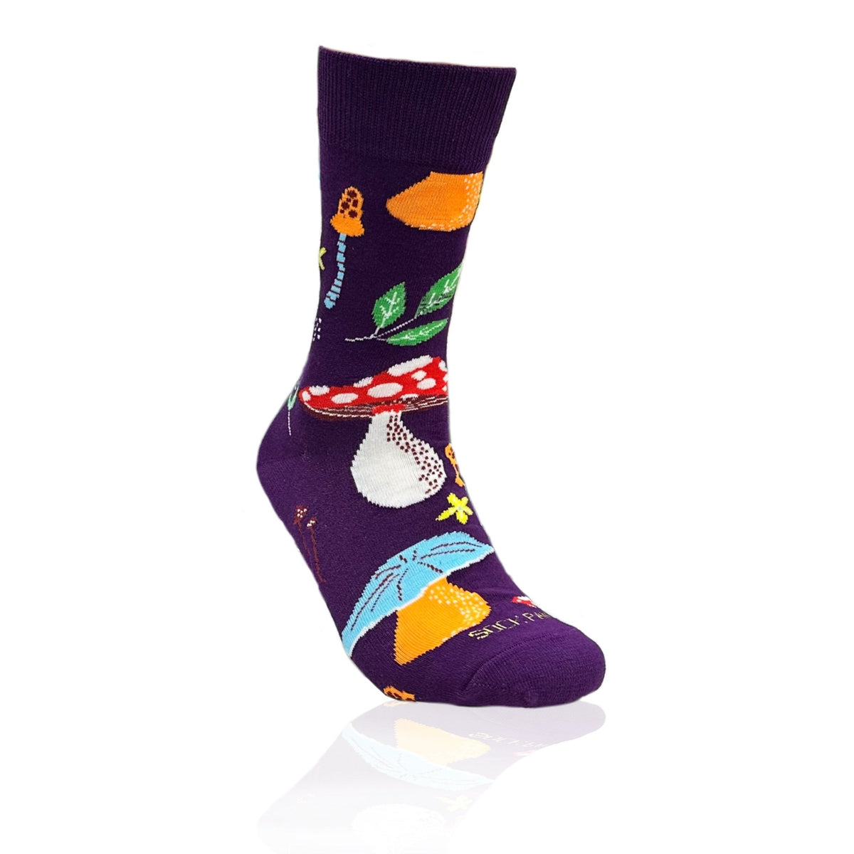 Mushroom Pattern Socks from the Sock Panda (Adult Medium - Women's Shoe Sizes 5-10), MushroomMd
