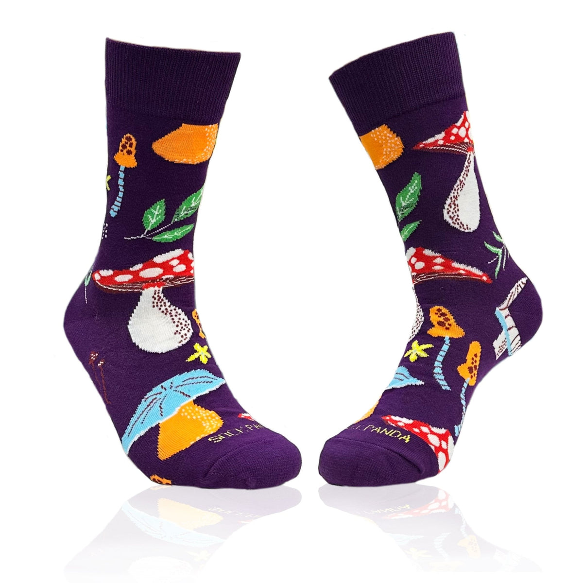 Mushroom Pattern Socks from the Sock Panda (Adult Medium - Women's Shoe Sizes 5-10), MushroomMd