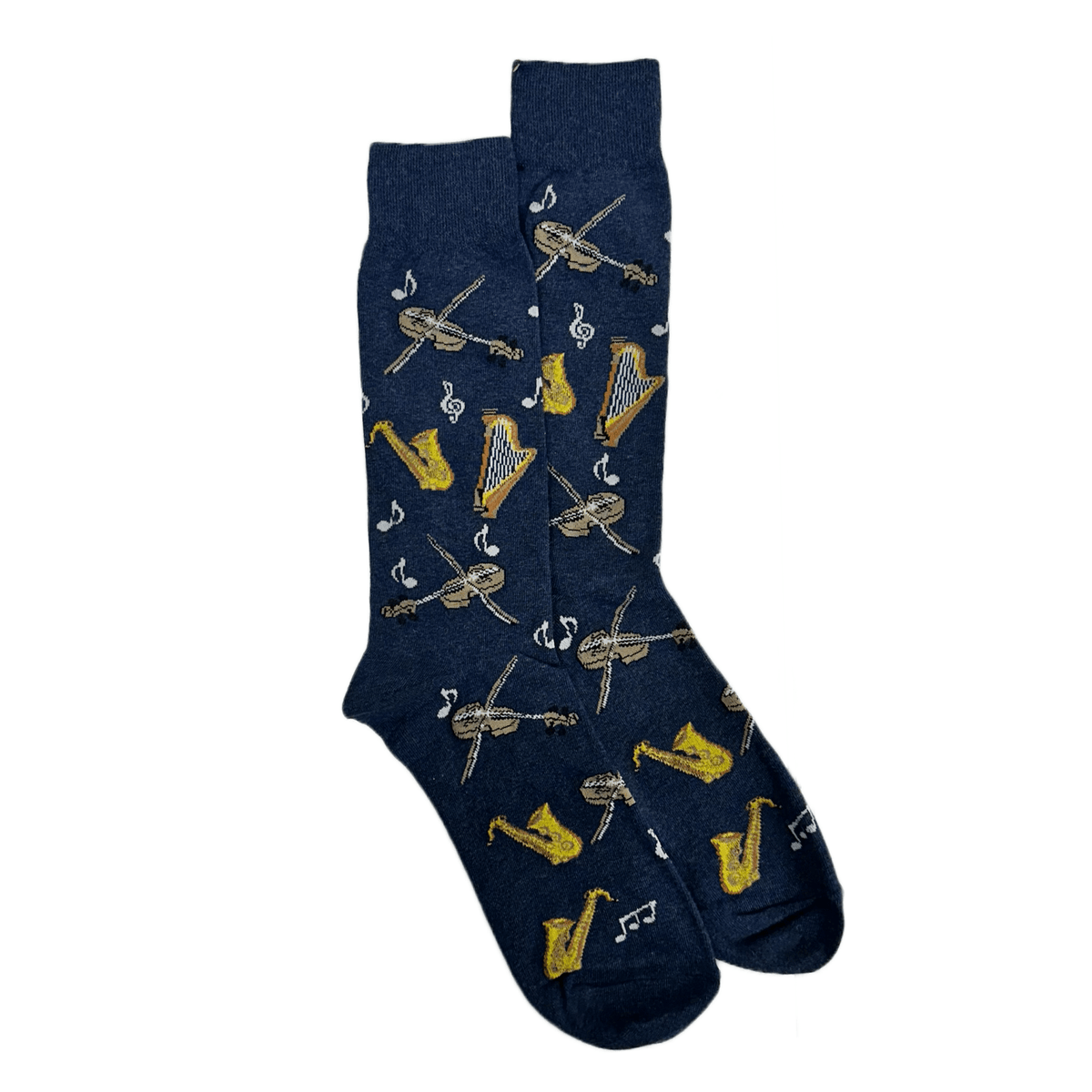 Musical Orchestra Socks from the Sock Panda (Adult Large, Shoe Sizes 8-12), InstrumentsLG