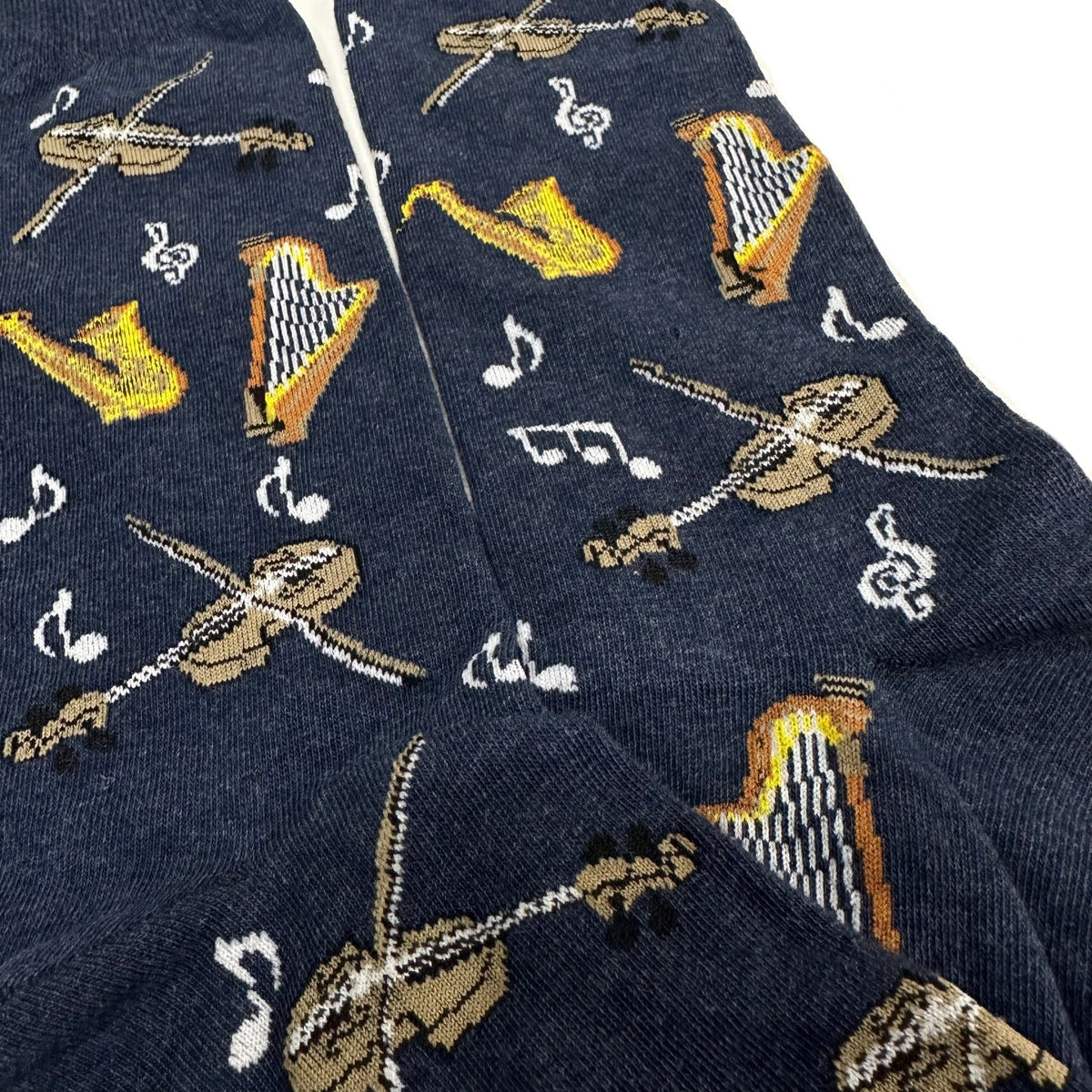 Musical Orchestra Socks from the Sock Panda (Adult Large, Shoe Sizes 8-12), InstrumentsLG