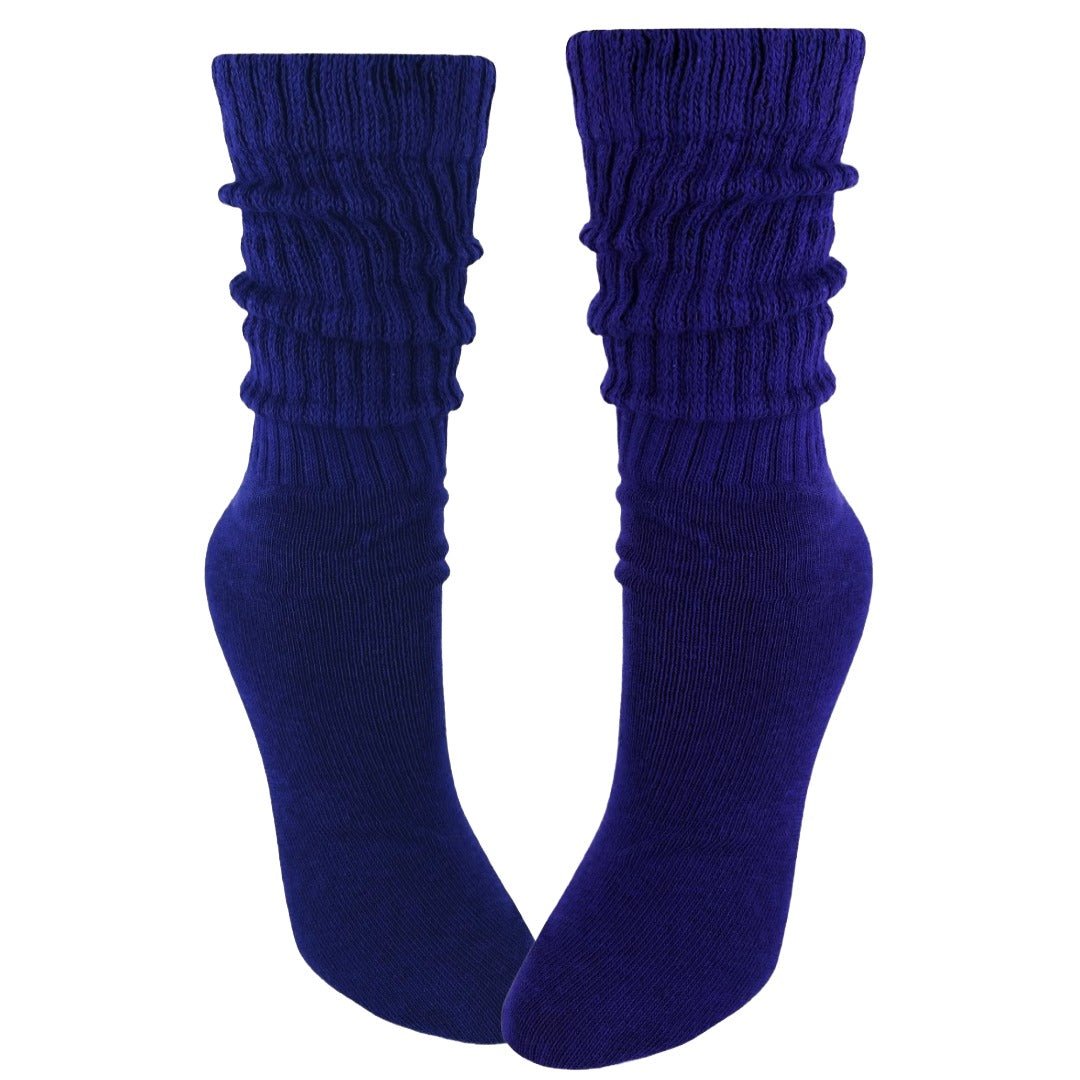 Navy Blue Slouch Socks (Adult Medium) - Heavyweight, HeavyNavySlouch