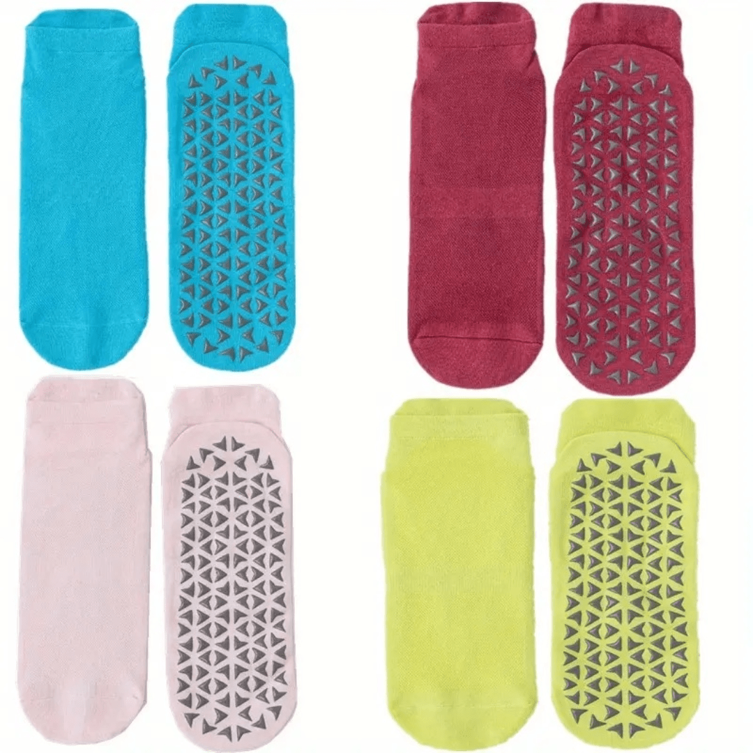Non-Slip Fitness Ankle Socks from the Sock Panda (Adult Medium - Women's Shoe Sizes 5-10), NoSlipFitTurq