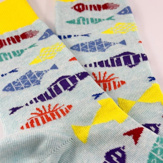 Ocean Fish Socks from the Socks Panda (Adult Small) OceanFishSm