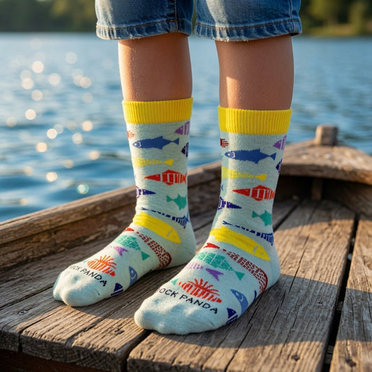 Ocean Fish Socks from the Socks Panda (Adult Small) OceanFishSm