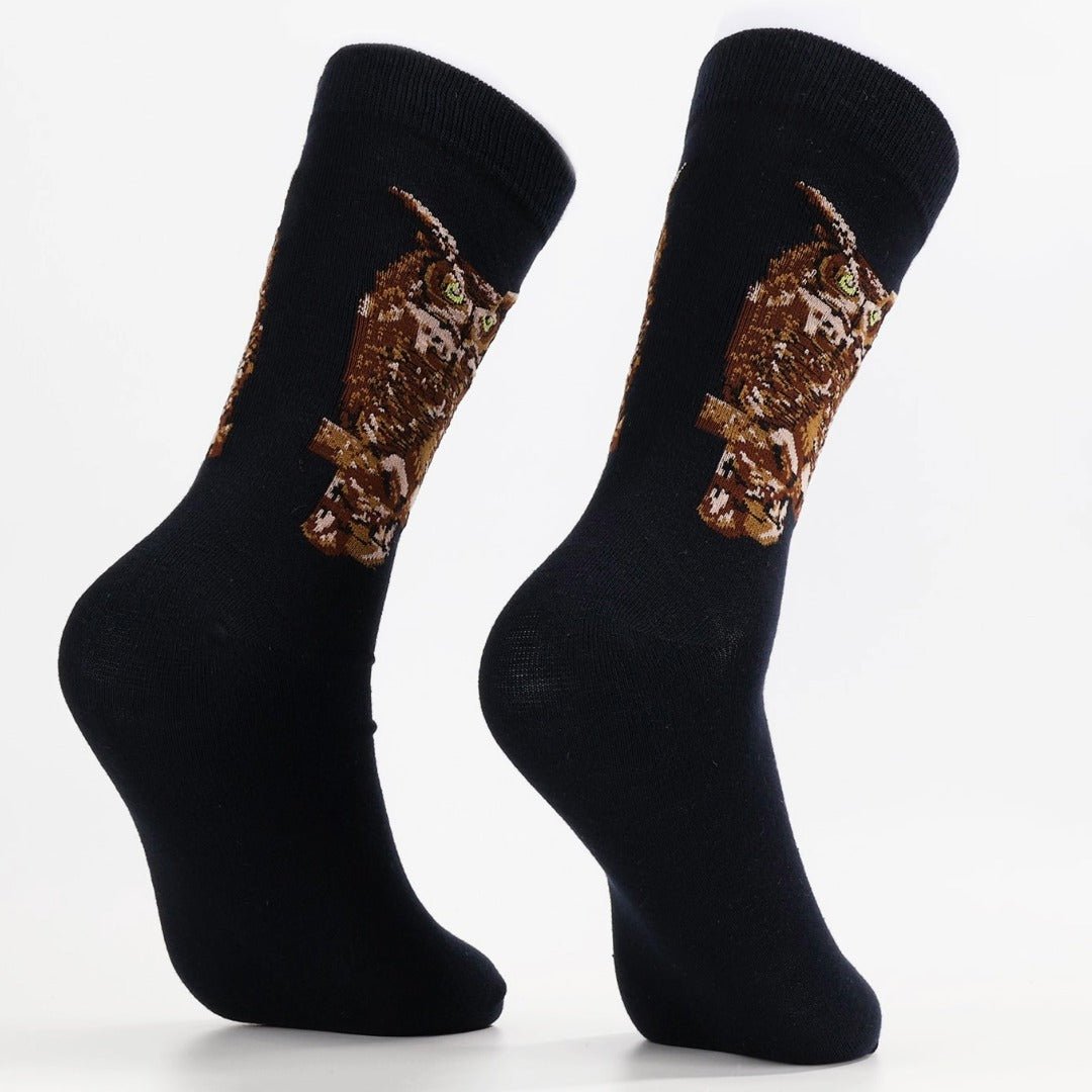 Owl Socks from the Sock Panda (Adult Medium - Women's Shoe Sizes 5-10), OwlWomanMd