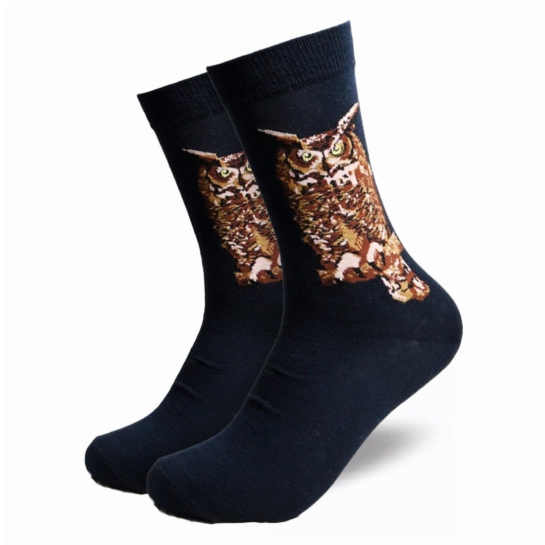 Owl Socks from the Sock Panda (Adult Medium - Women's Shoe Sizes 5-10), OwlWomanMd