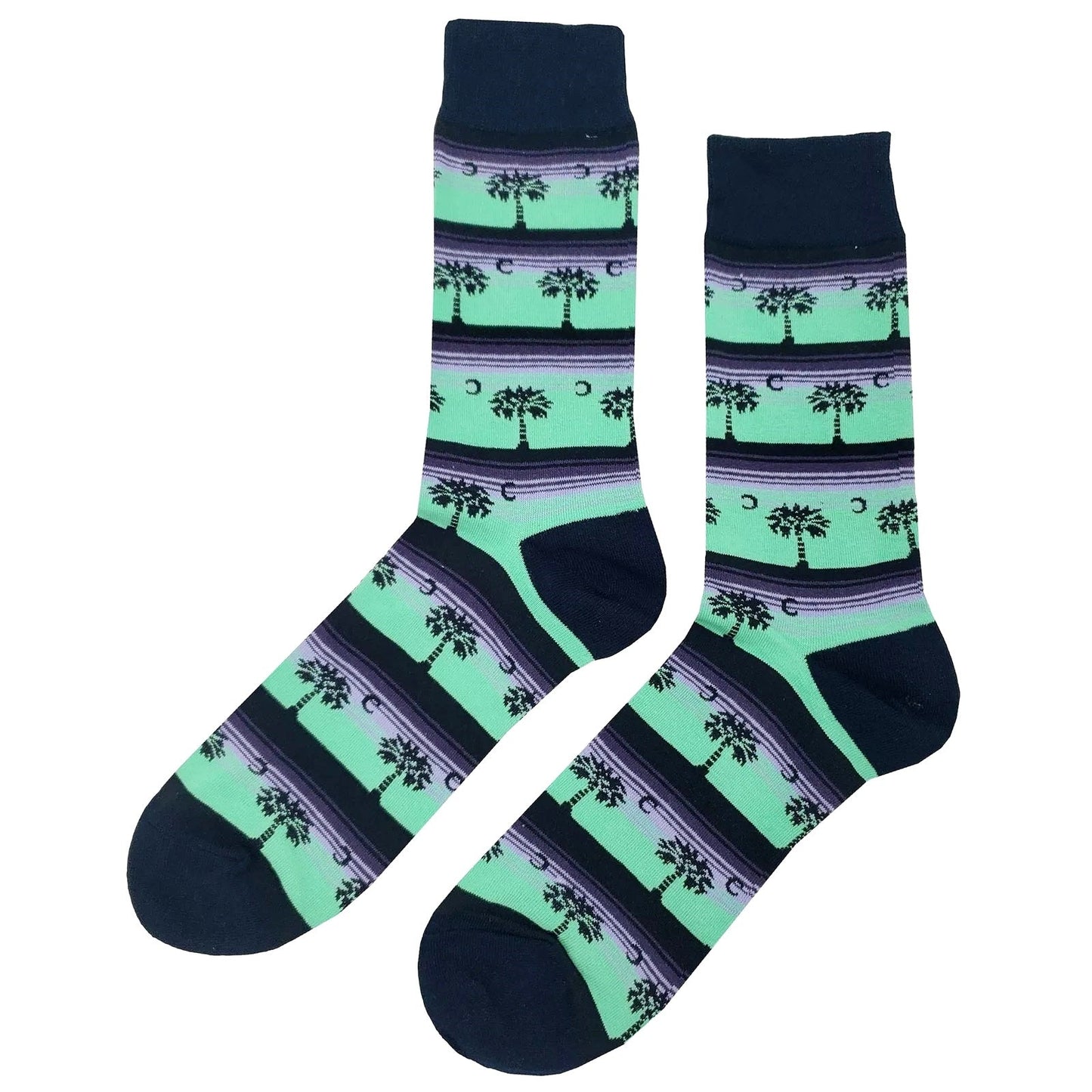 Palm Tree Socks from the Sock Panda (Adult Large - Men's Shoe Sizes 8 - 12)