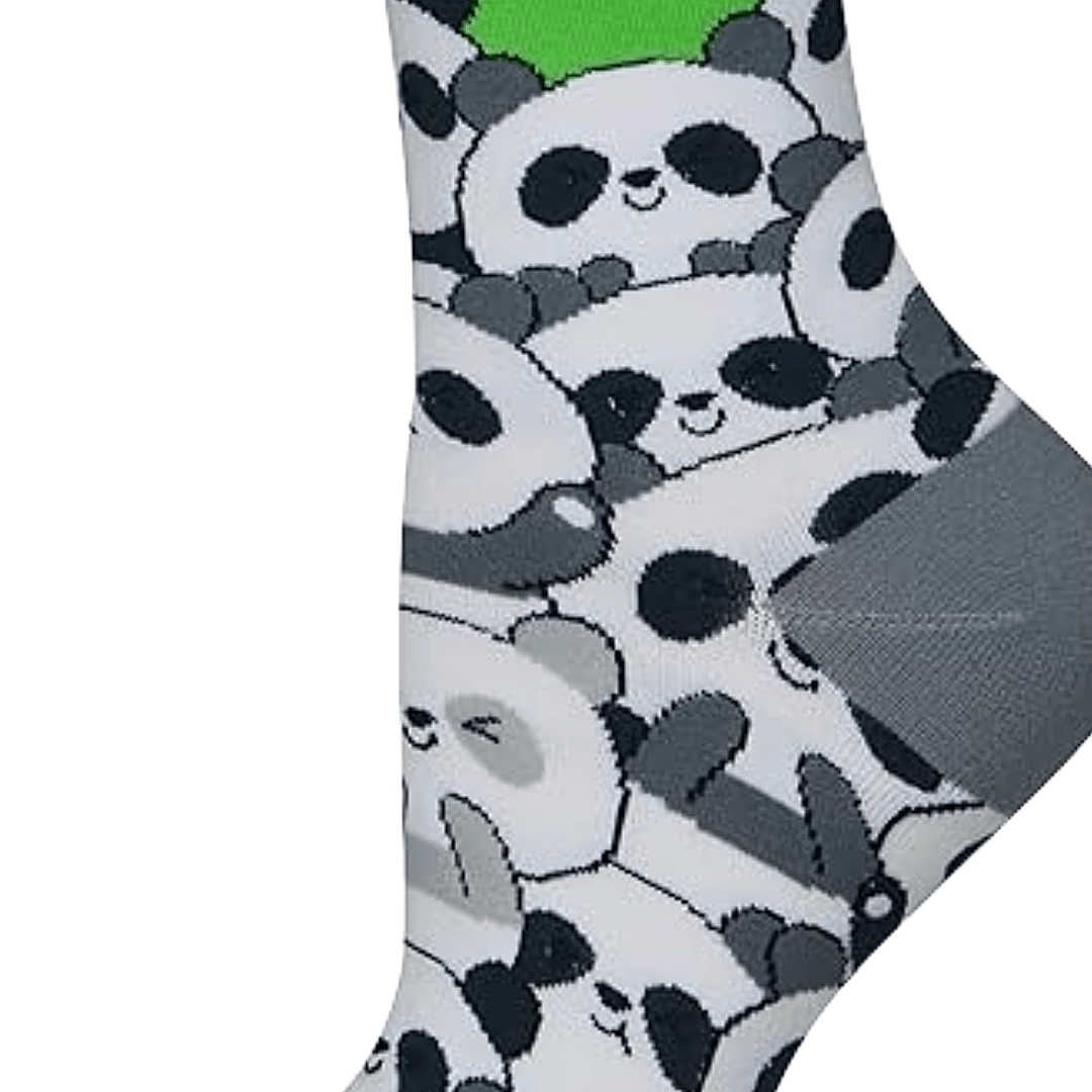 Panda Pattern Socks from the Sock Panda (Adult Medium - Women's Shoe Sizes 5-10), PandaFacesMd