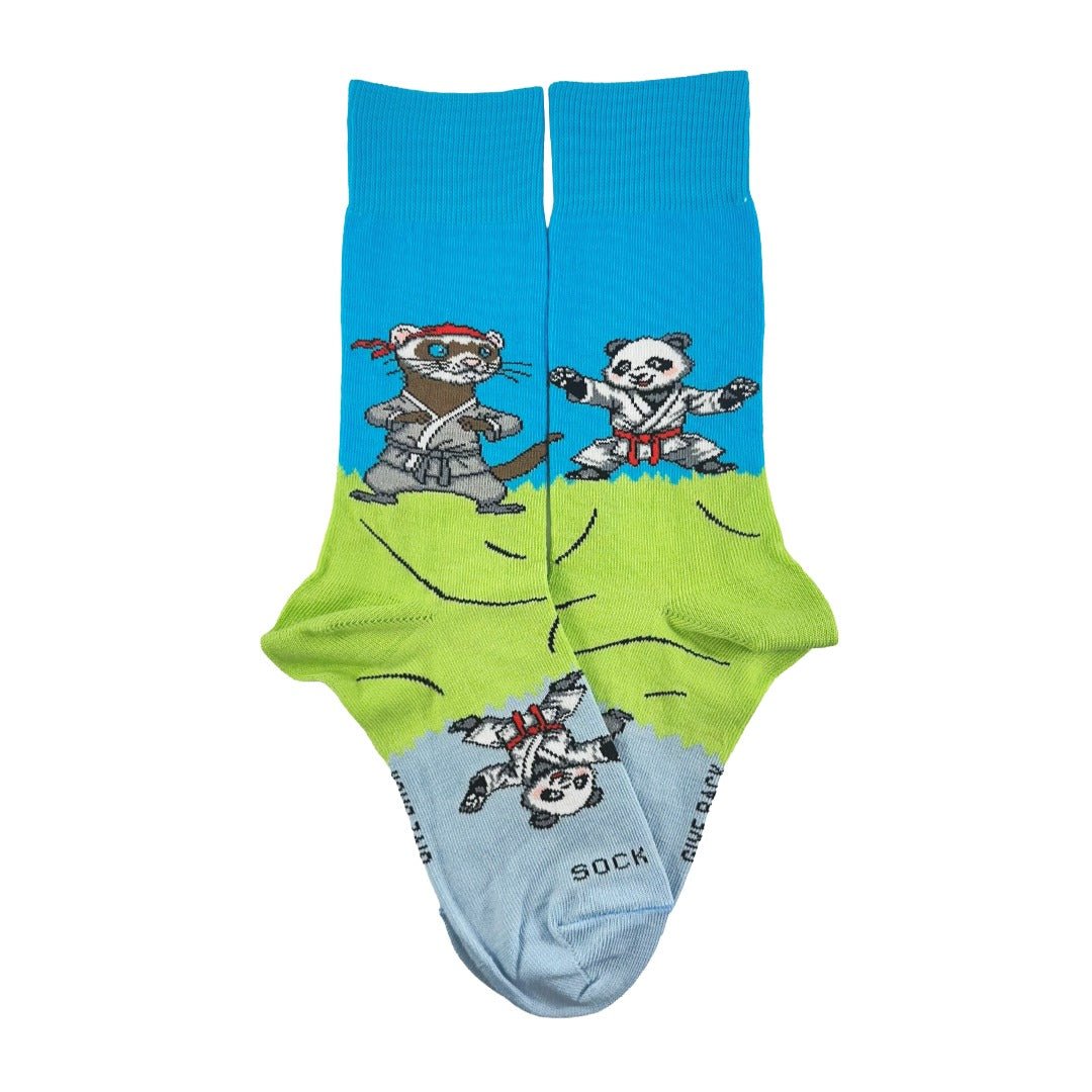 Panda vs. Ferret Socks from the Sock Panda PandaFerretSm