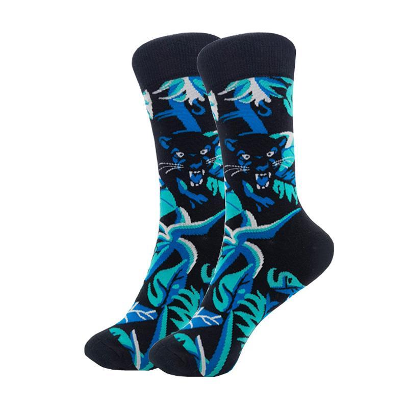 Panther in the Jungle from the Sock Panda (Adult Medium - Women's Shoe Sizes 5-10), PantherMd