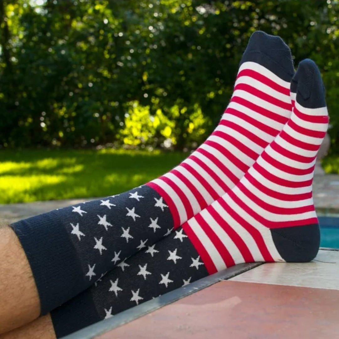 Patriotic Flag Socks from the Sock Panda, PatFlagLg