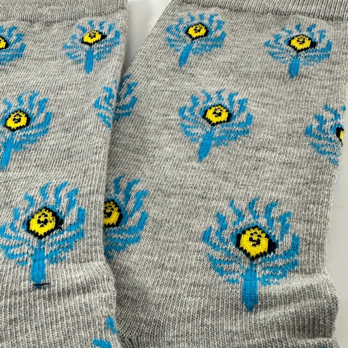 Peacock Feather Pattern Socks from the Sock Panda (Adult Medium - Women's Shoe Sizes 5-10), PeacockfeathMd