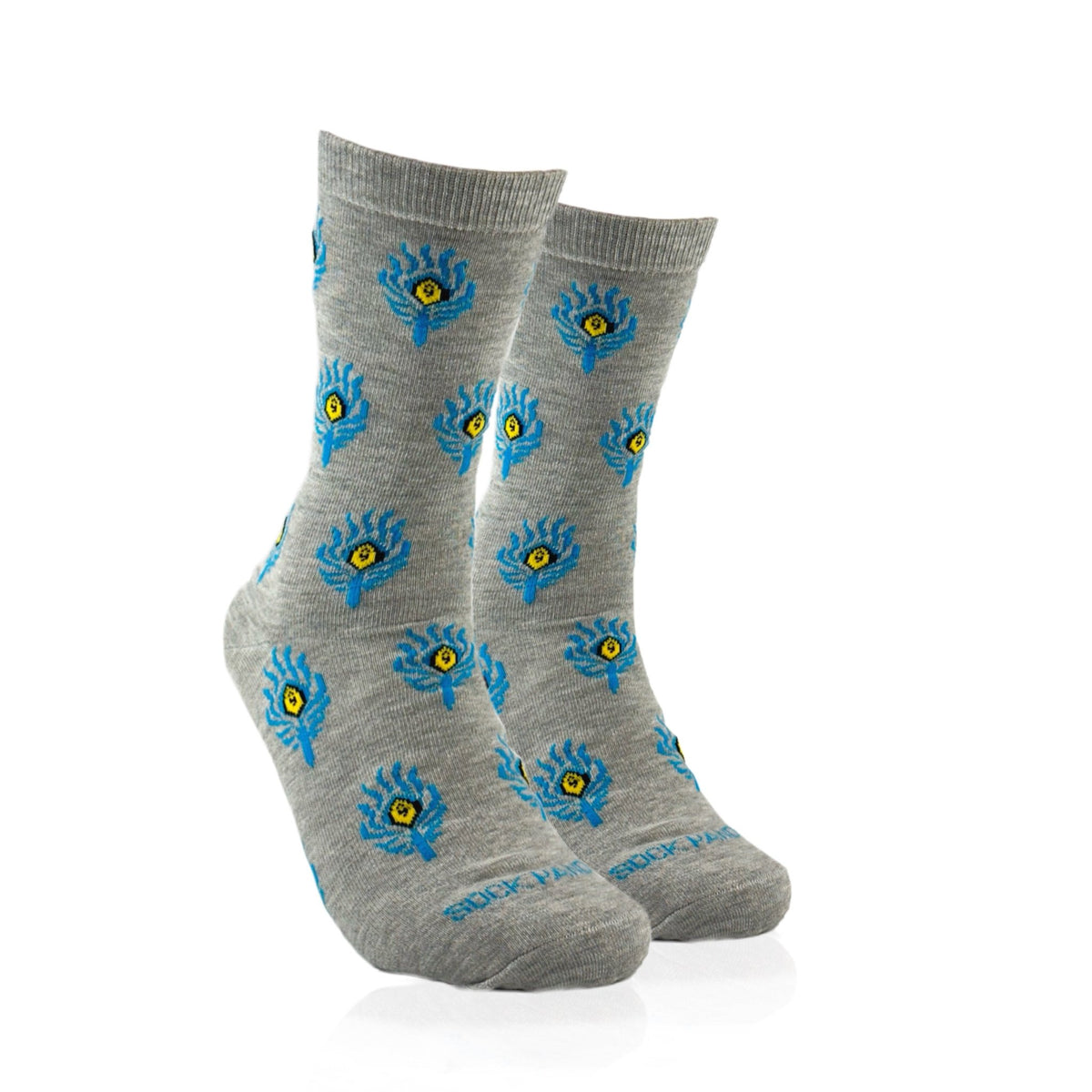 Peacock Feather Pattern Socks from the Sock Panda (Adult Medium - Women's Shoe Sizes 5-10), PeacockfeathMd